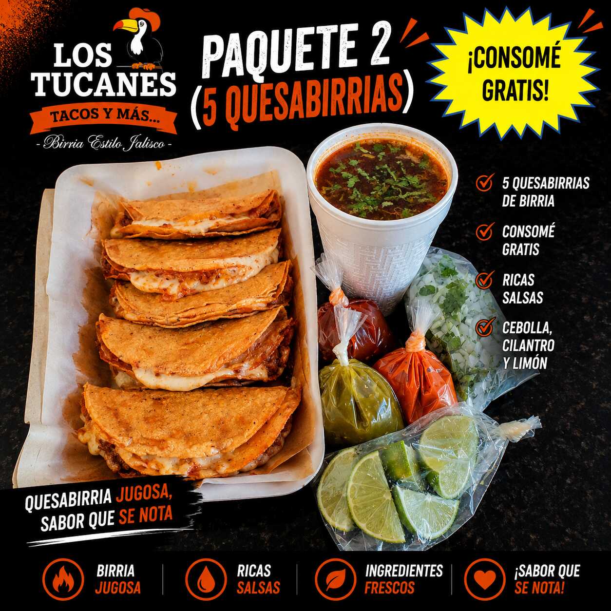 Paquete-2 (5QB + 1 Consomé Ch)