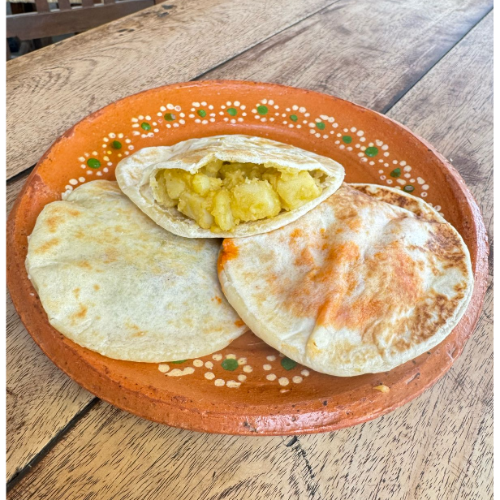 Papas con Chile Verde (Harina)