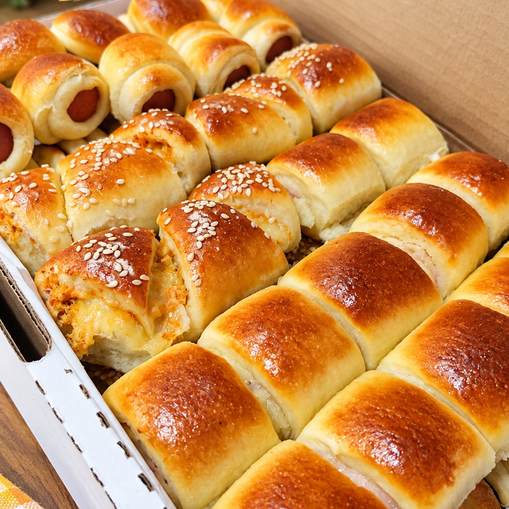 Assados artesanais, macios e recheados!
Uma seleção deliciosa de joelhos, croissants, esfihas, doguinhos, hambúrgueres e outros sabores. Os itens podem variar conforme a disponibilidade da produção do dia. 😋🍕🥐🍔