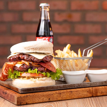 Hamburguesa Comparrilla Doble Doble en Combo