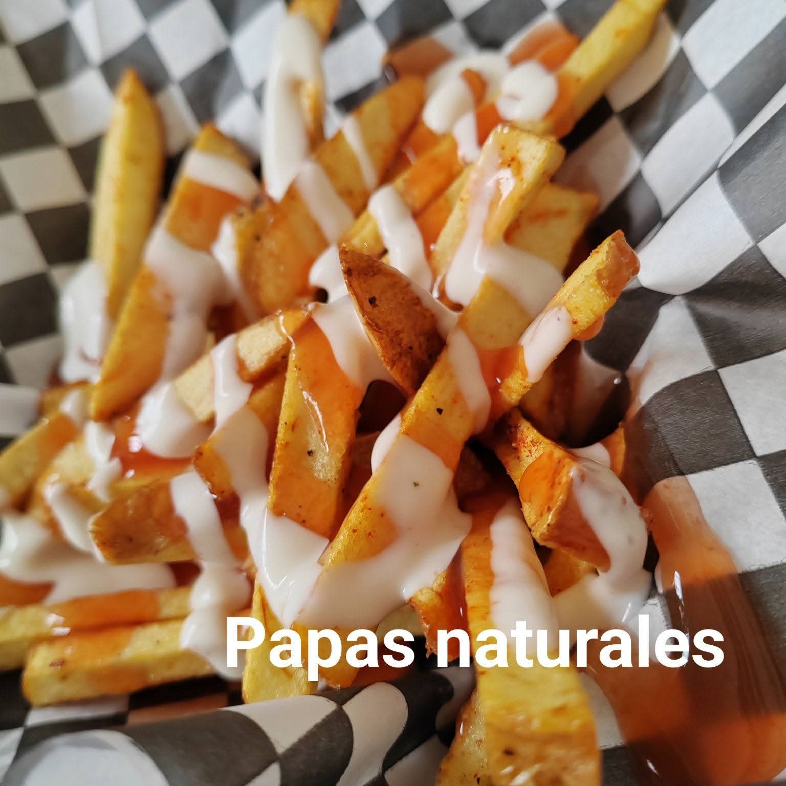 Papas a la francesa naturales