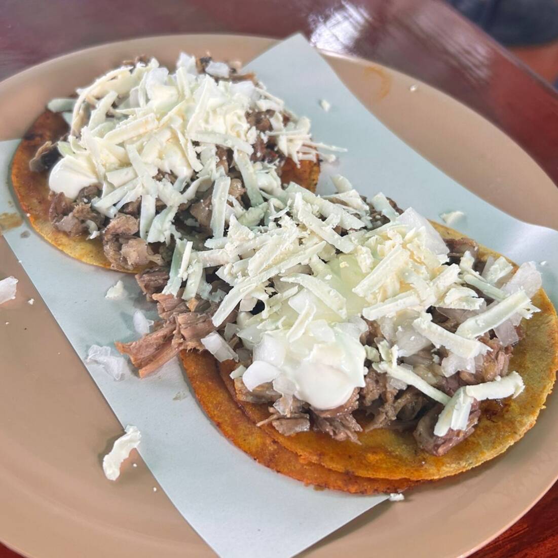 Taco Suave con Queso y Crema