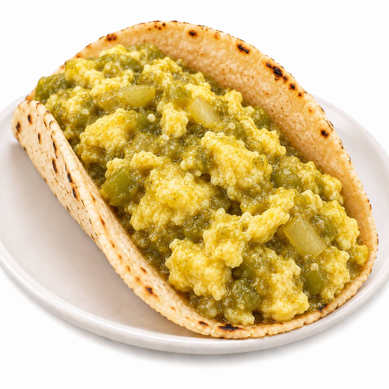 Taco de Huevito en Salsa Verde