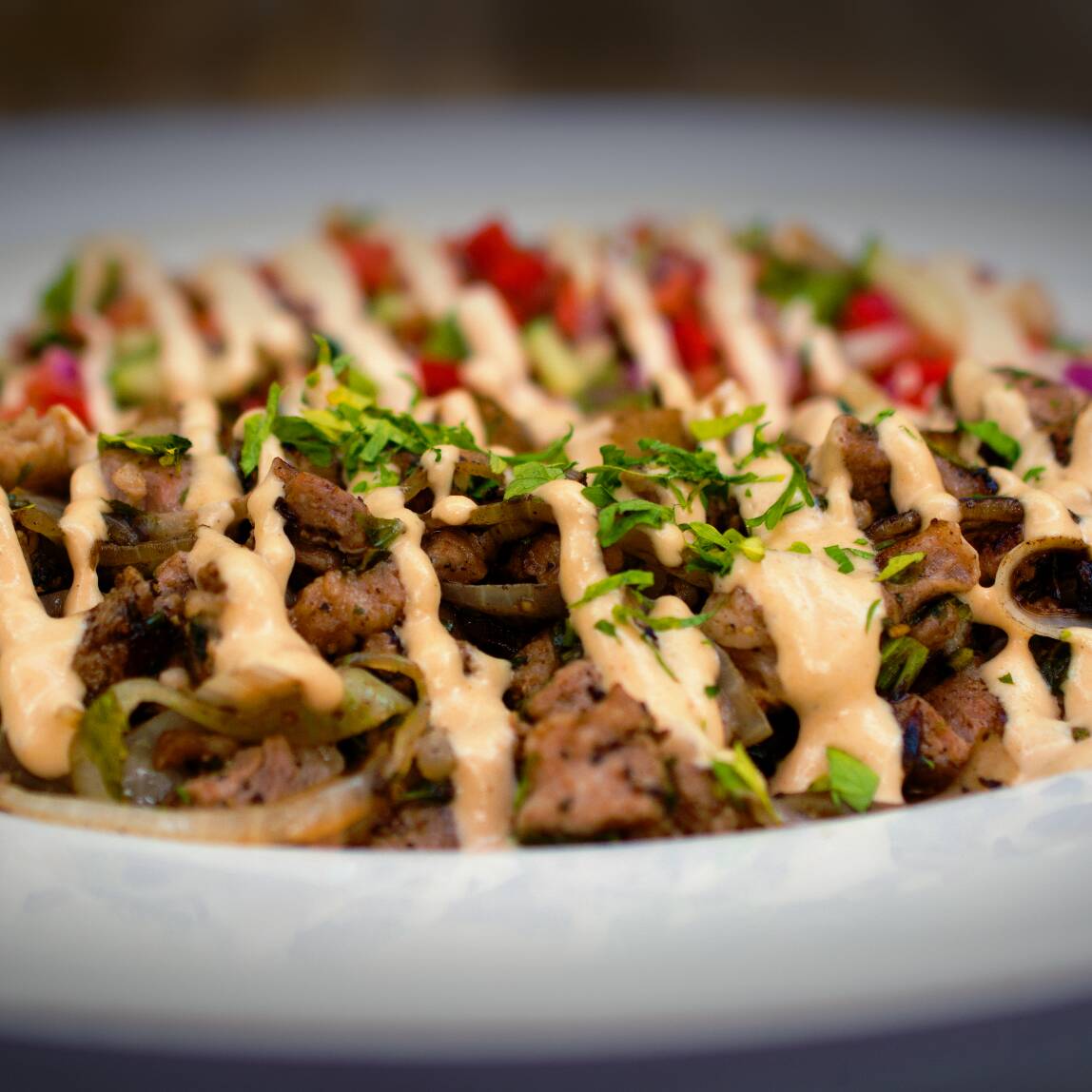 Shawarma Israelí con Ensalada Israelí