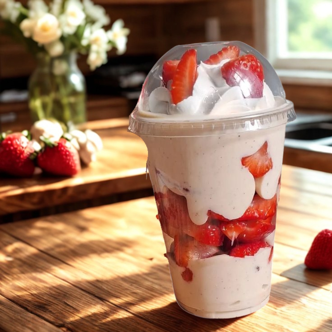 FRESAS CON CREMA NATURALES 14oz