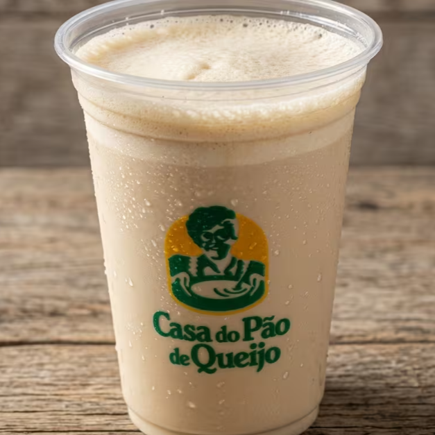 Mate batido com leite, cremoso e refrescante para uma pausa diferente e saborosa.
