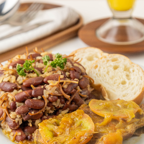 Combo Calentado de Frijol con Carne