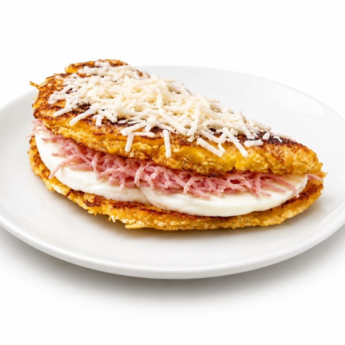 Cachapa de Jamón y Queso de Mano