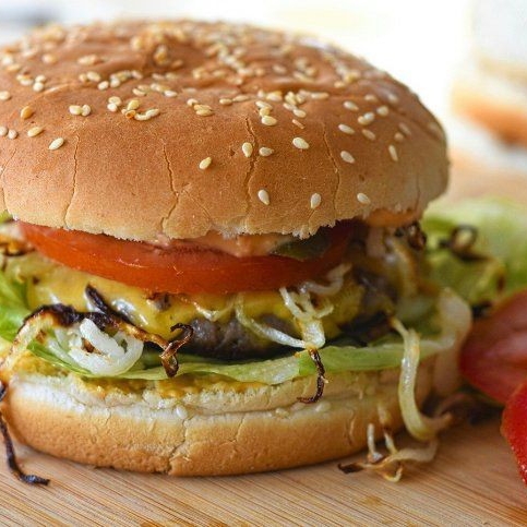 Hamburguesa Queso Amarillo