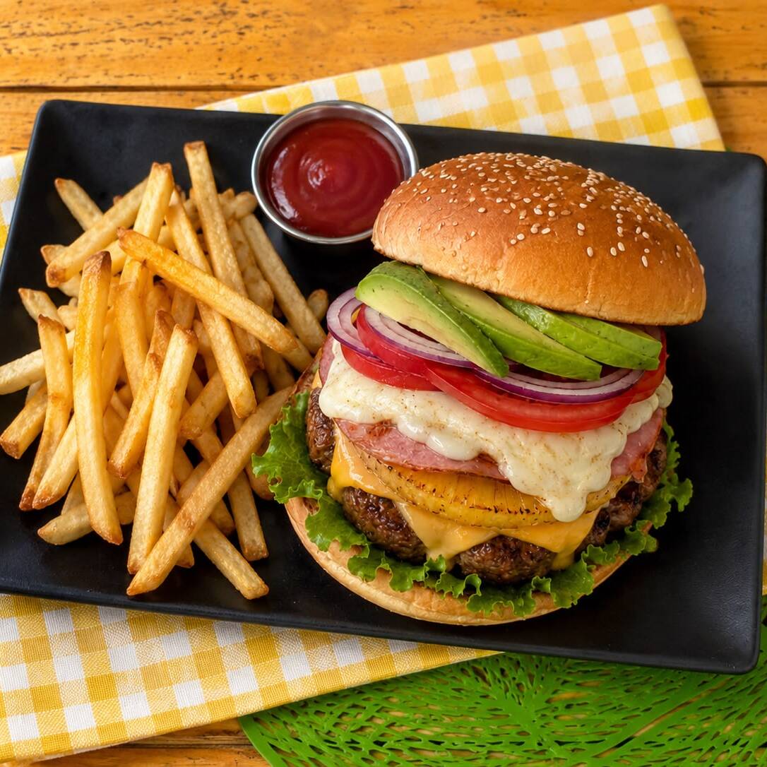 Hamburguesa Hawaiiana