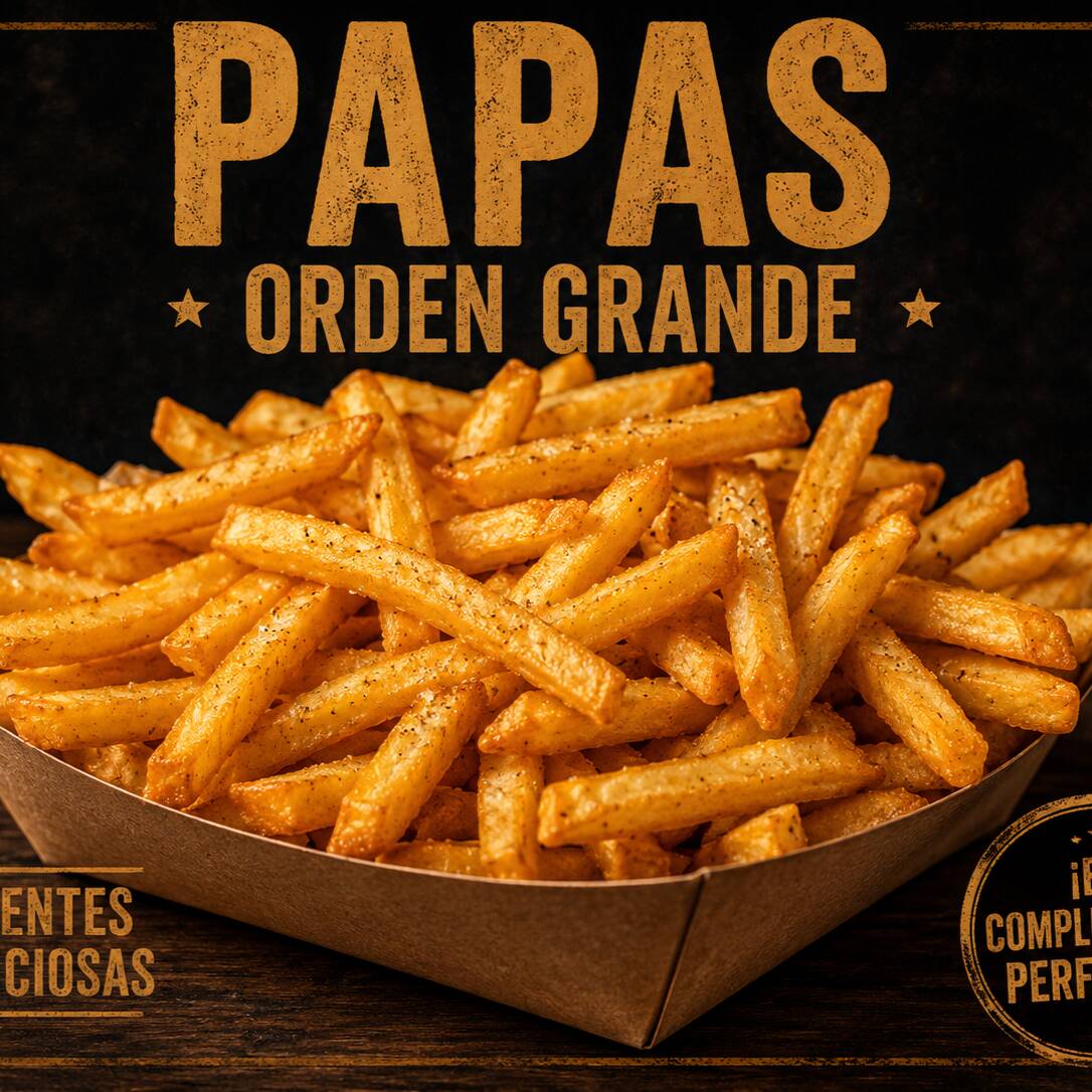 Porción grande de papas ( 220 gramos )