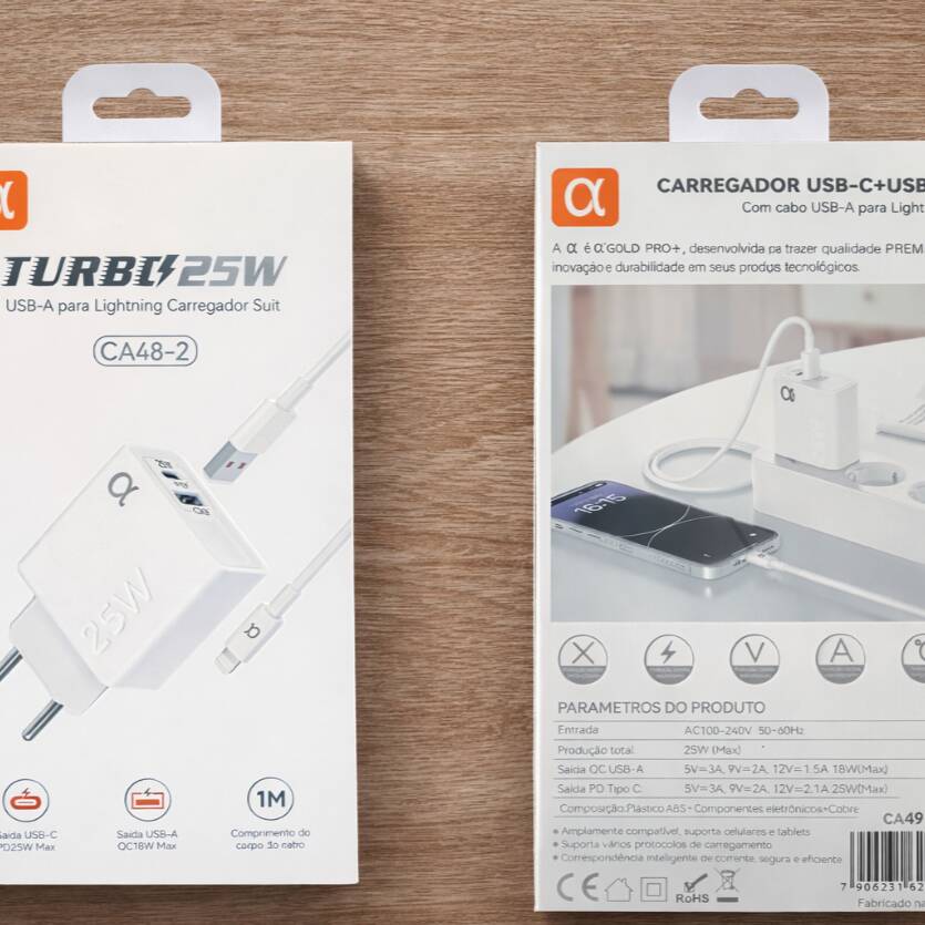 A'gold Pro+ 1 metro de cabo - Cabo ideal para IPHONE