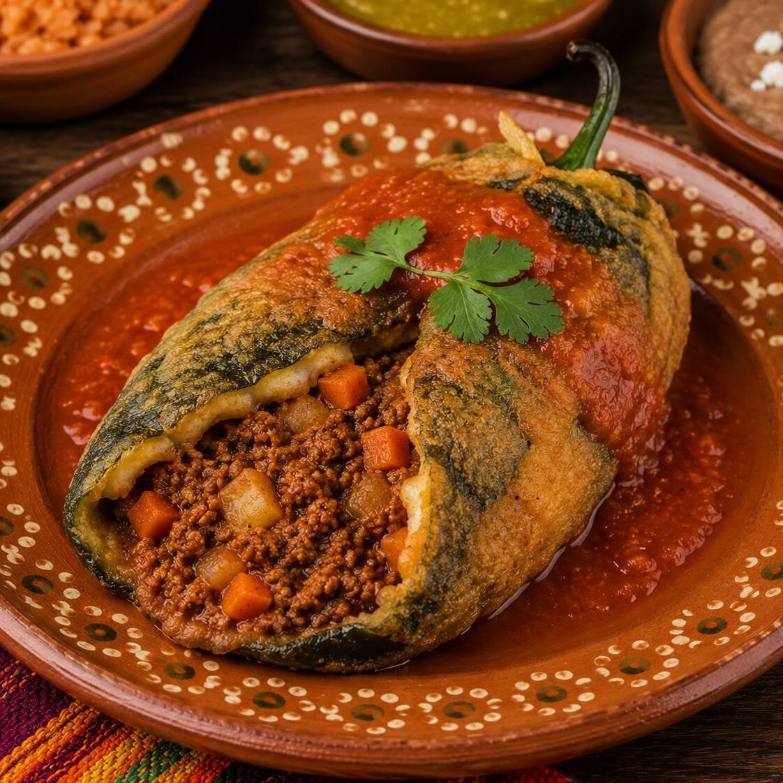Chile Relleno de Picadillo