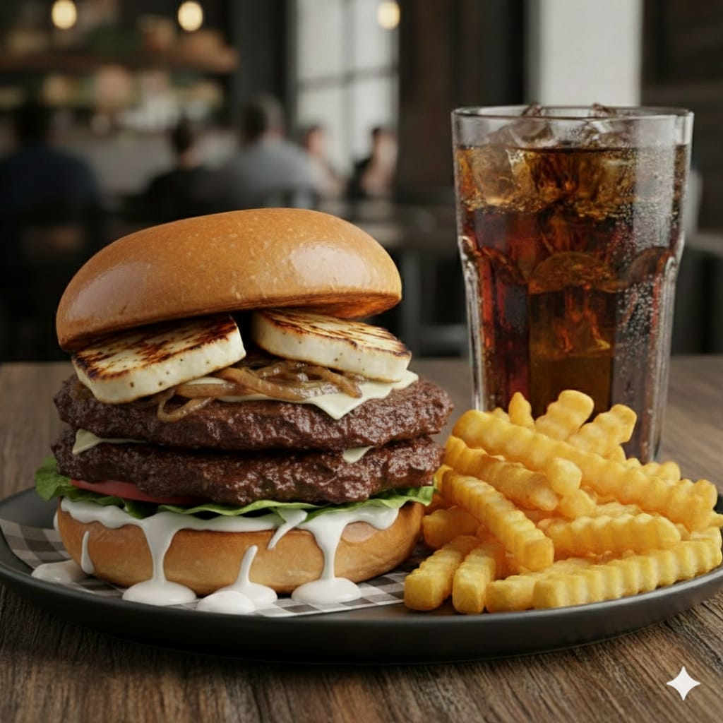 Hamburguesa Doble Quesuda Combo