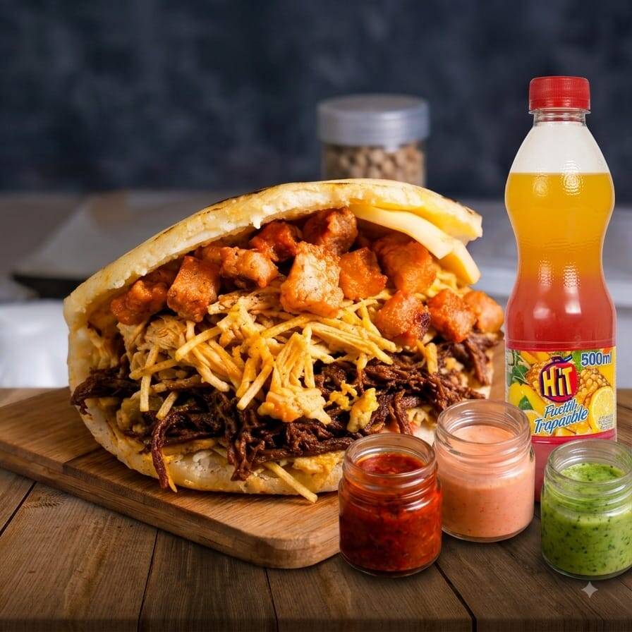 Arepa Mixta Especial + Jugo HIT