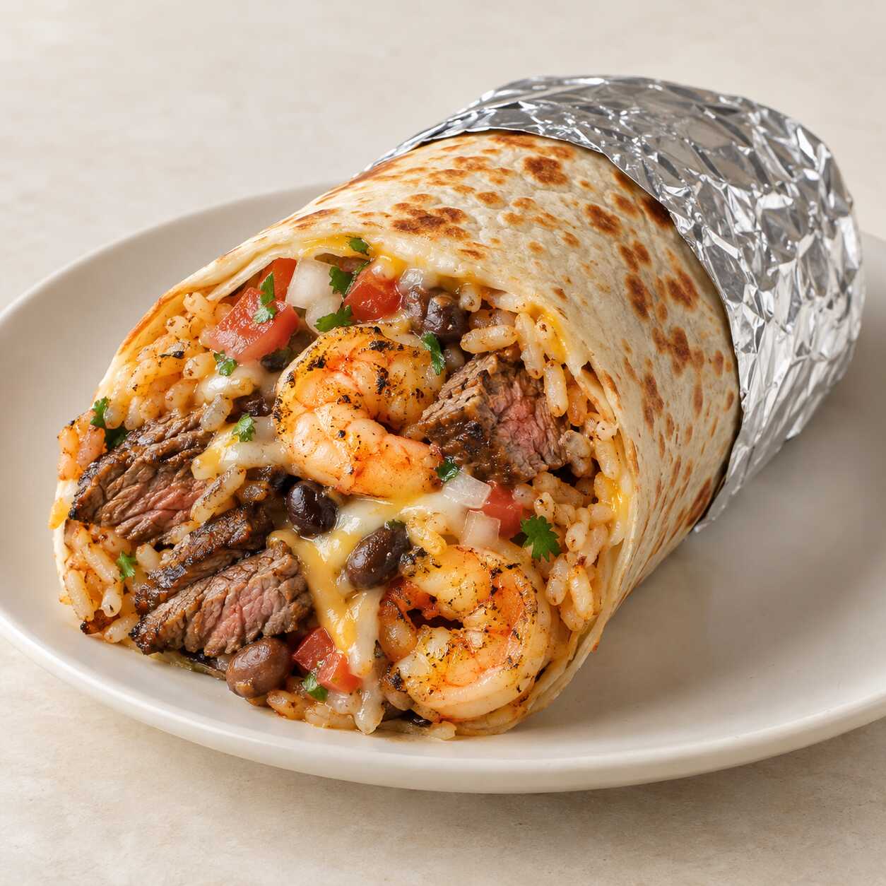 Burrito Gigante de Mar y Tierra
