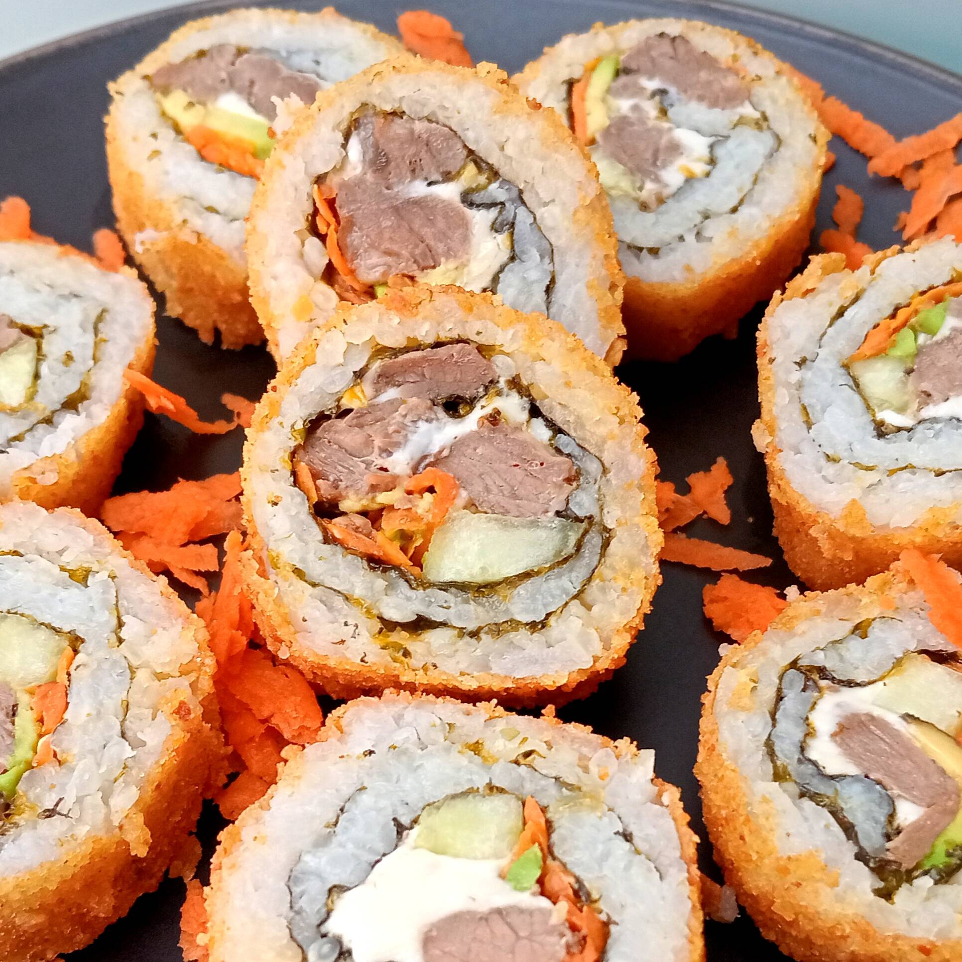 Sushi Arrachera Empanizado 10 Pzas
