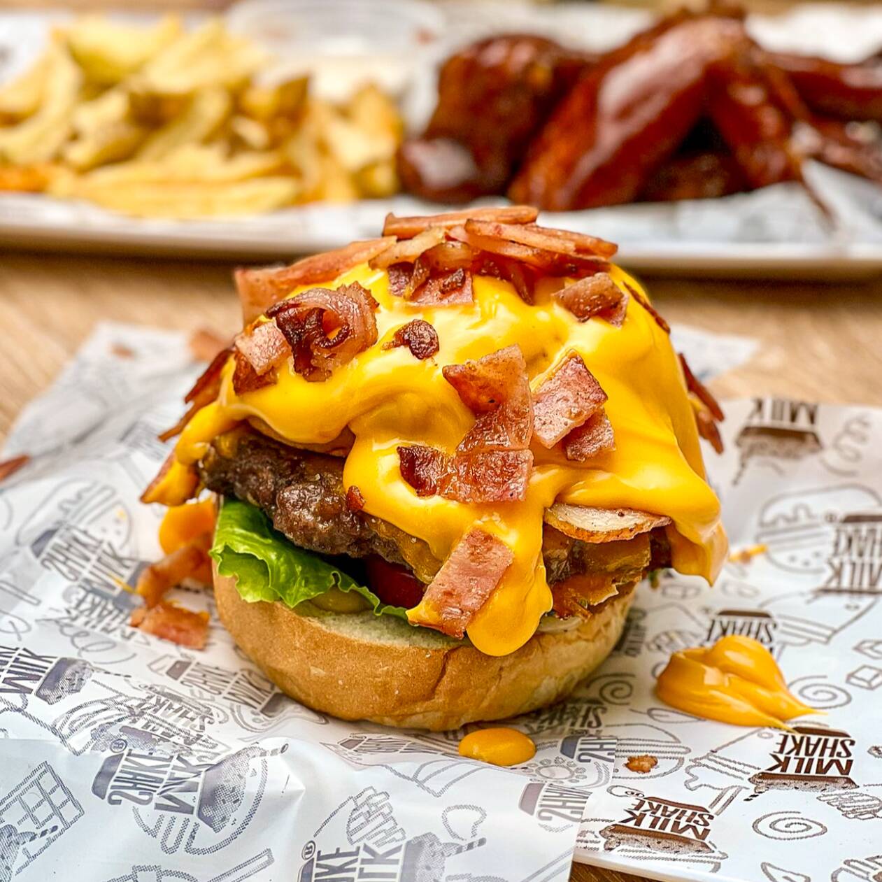 Hamburguesa cheddar bacon