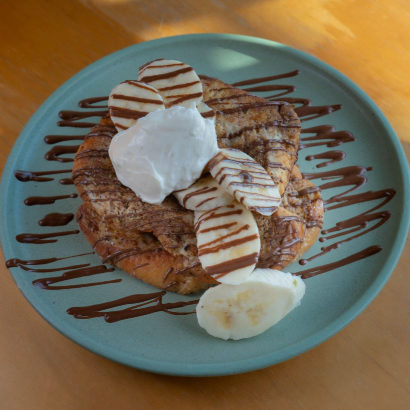 Pan francés nutella platano