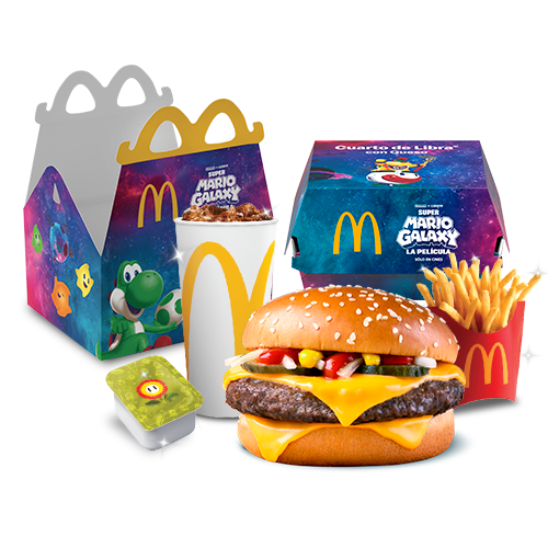 McTrío mediano Mario Galaxy Cuarto de Libra