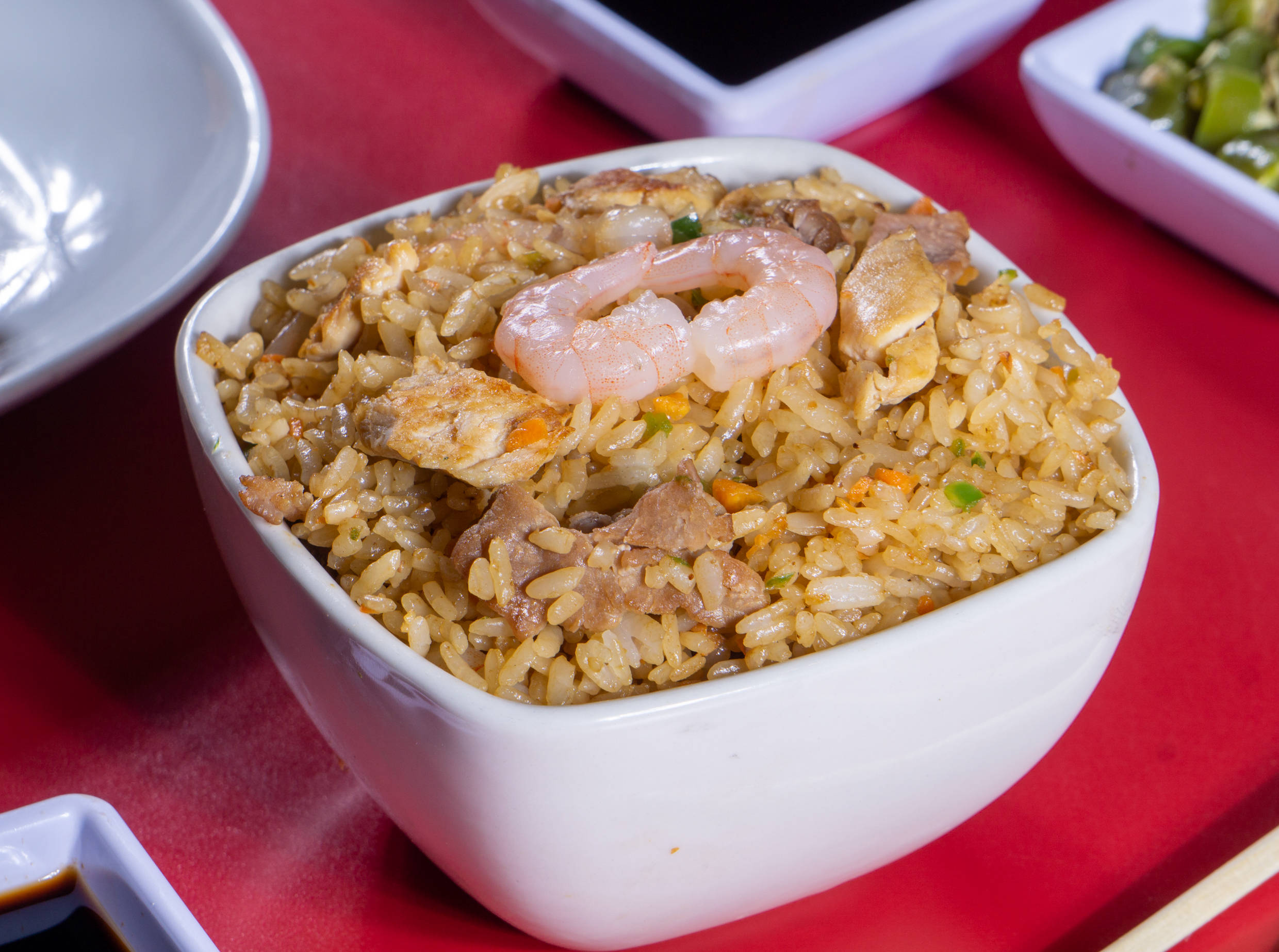 Arroz Frito con Camarón