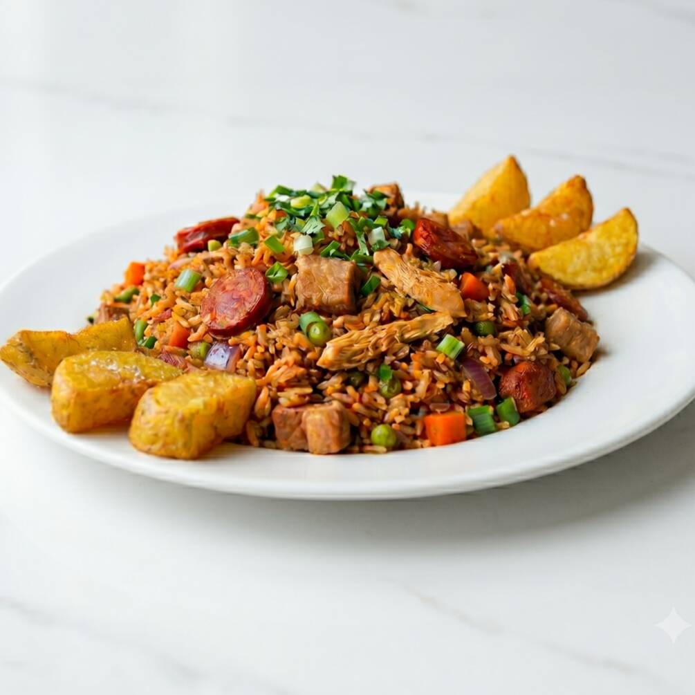 Arroz Mixto de Carnes.