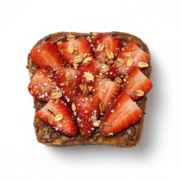 Toast de Fresa - Nutella