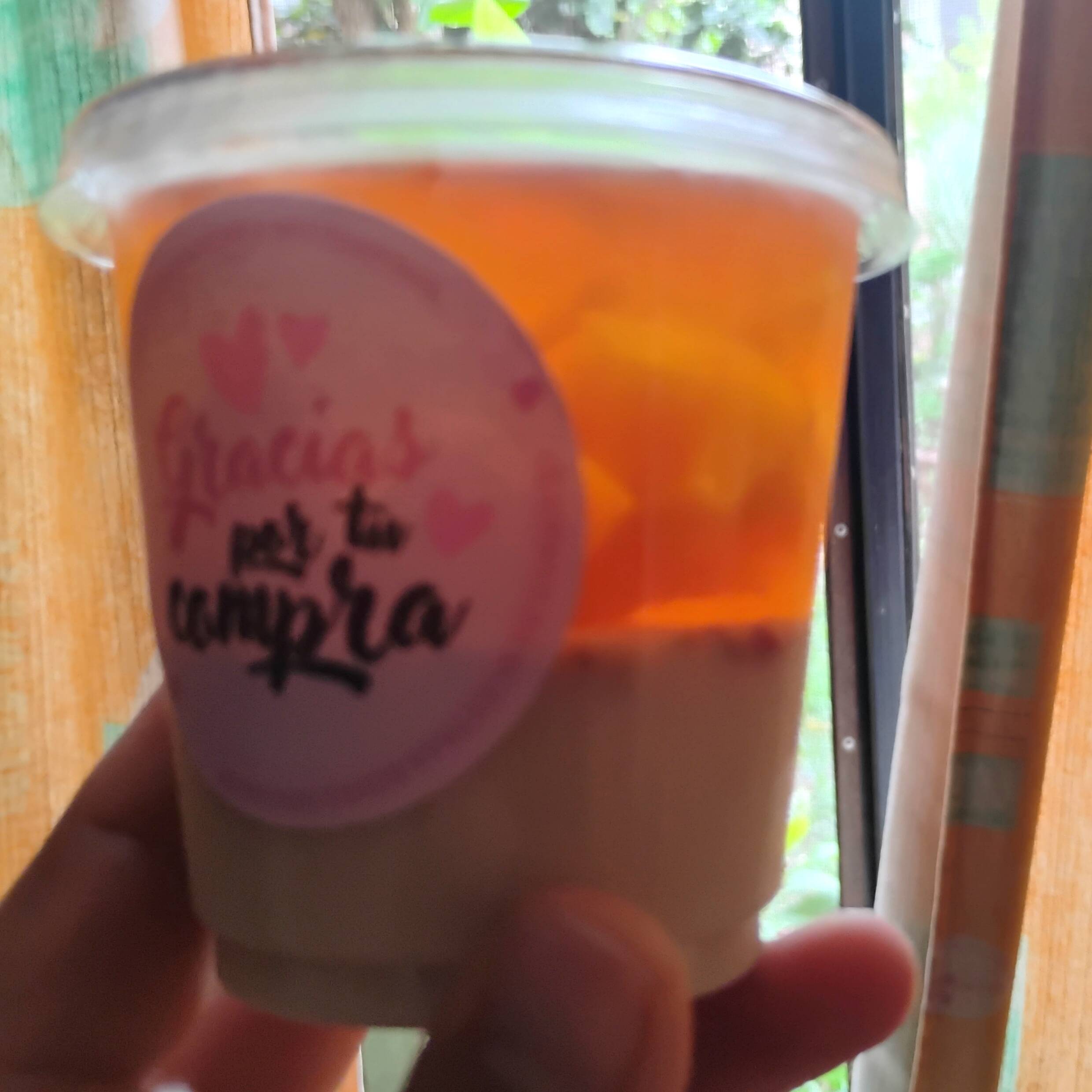 gelatina con fruta encapsulada