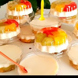 Gelatina con fruta