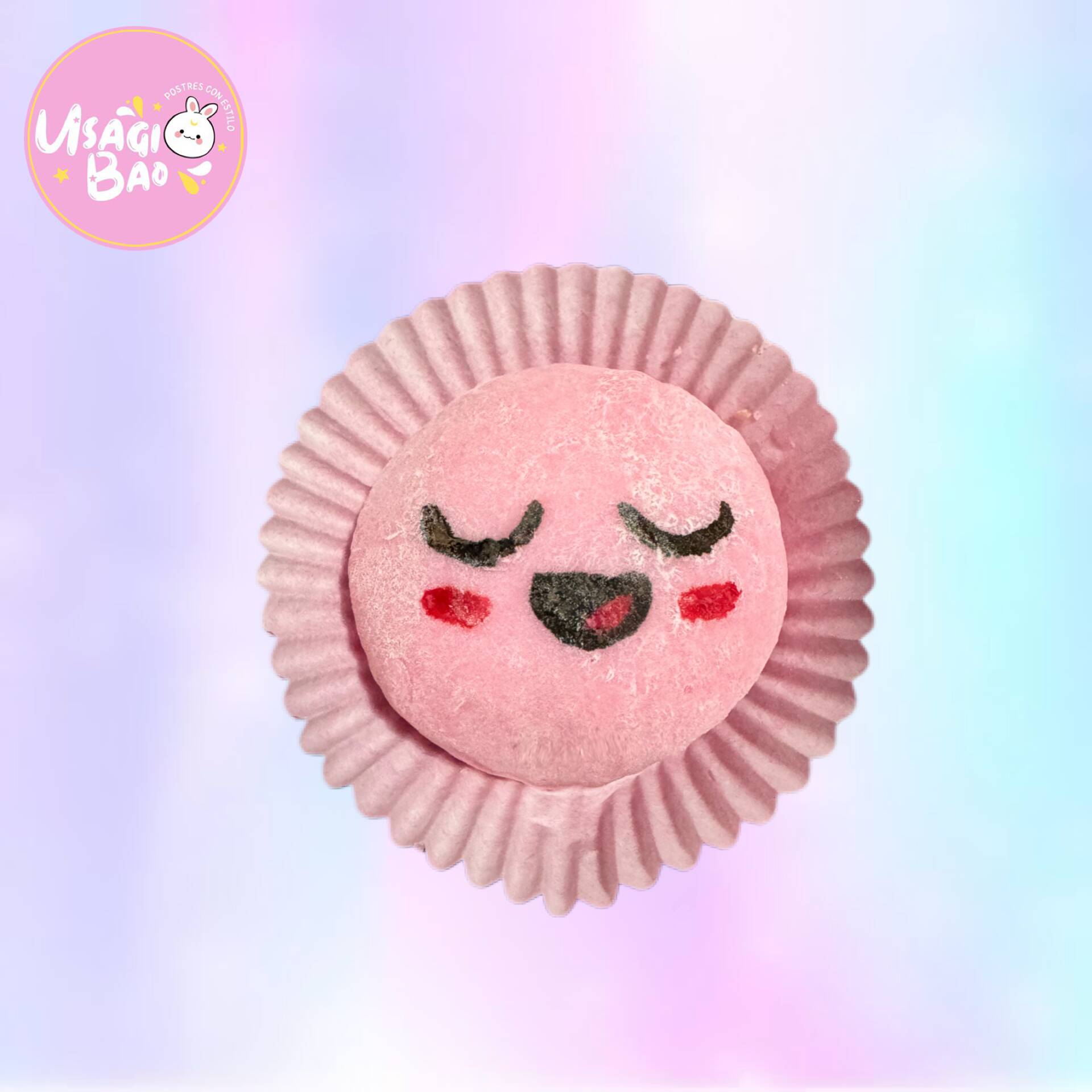 Mochi de Kirby 3 de Chantilly con Fresa
