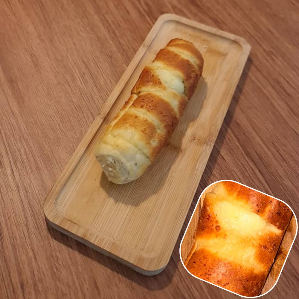 Pão de alho tradicional, sem mandioca.