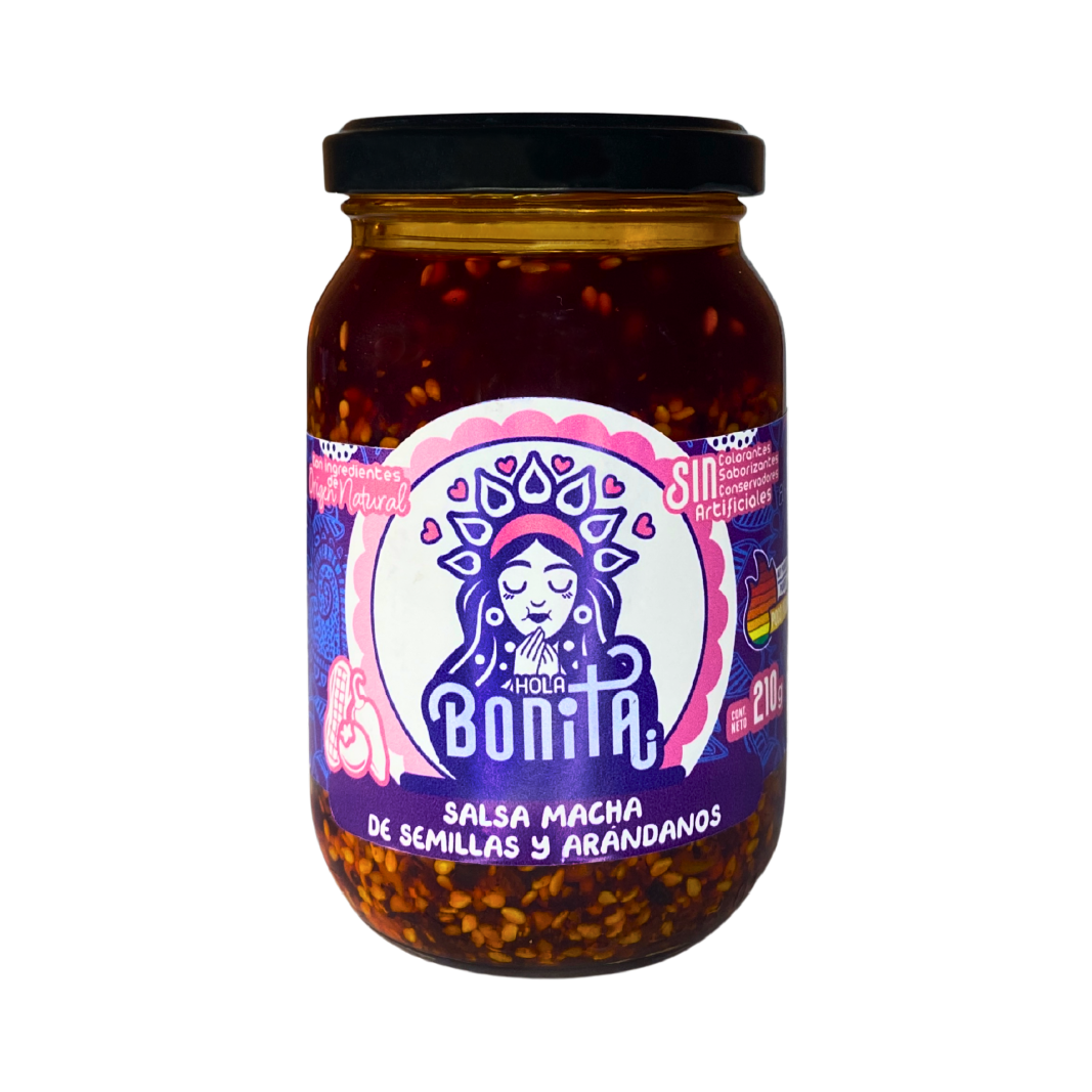 Salsa Macha de Semillas y Arándanos