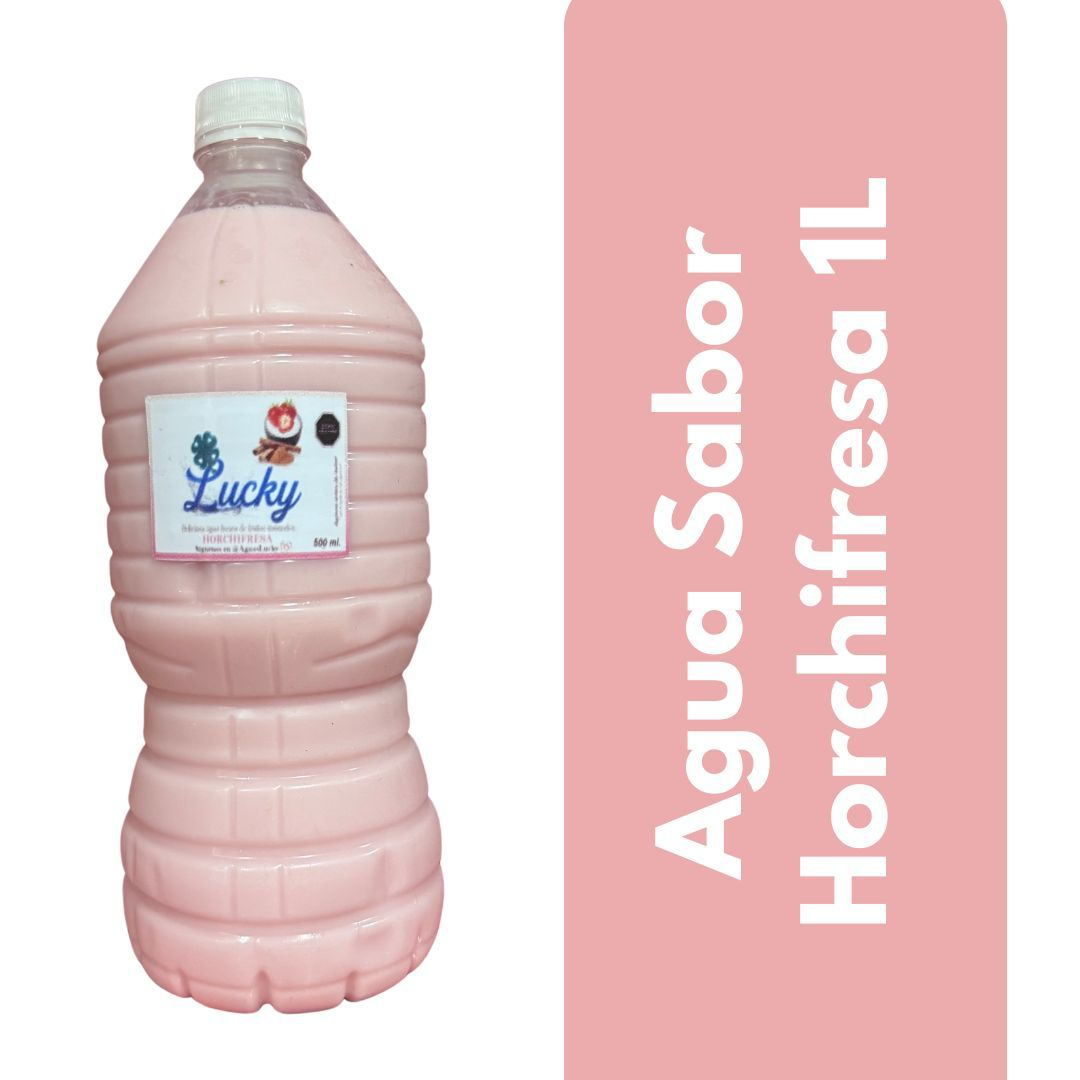 Agua de Horchata con Fresa 1 Litro