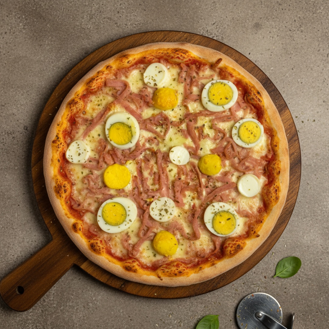 Saboreie a nossa renomada pizza '(35cm) Familia', um autêntico showstopper na categoria 'Nossas Pizzas Salgadas'. Esta tentadora pizza lhe dá a liberdade de escolher até dois sabores distintos, transformando sua experiência gastronômica em uma jornada personalizada. Cada fatia é uma celebração de sabores que se fundem em perfeita sintonia. Deixe-se levar por uma pizza de proporções impressionantes