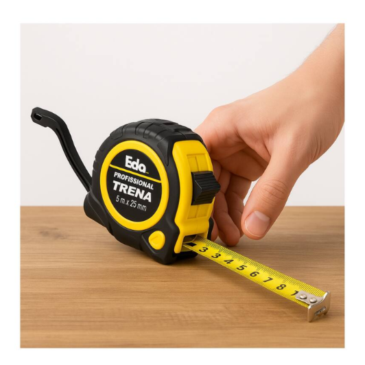 A Trena de Aço 5 Metros Emborrachada é a ferramenta ideal para quem precisa de precisão, durabilidade e praticidade em medições do Dia a Dia. Com fita metálica resistente, marcações nítidas e trava de segurança, proporciona medições rápidas e confiáveis em ambientes domésticos, obras ou trabalhos profissionais.  Seu revestimento emborrachado garante mais firmeza na pegada e proteção contra impactos, enquanto o clip de cinto permite fácil transporte. Compacta, leve e essencial em qualquer caixa de ferramentas.   trena de aço 5 metros, trena emborrachada resistente, trena para obra e uso doméstico, fita métrica metálica, trena com trava de segurança, trena de medição durável, trena profissional com clip, trena compacta com revestimento emborrachado, ferramenta de medição 5m, trena, fita métrica