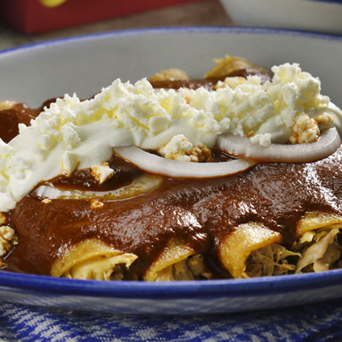 Enmoladas de pollo