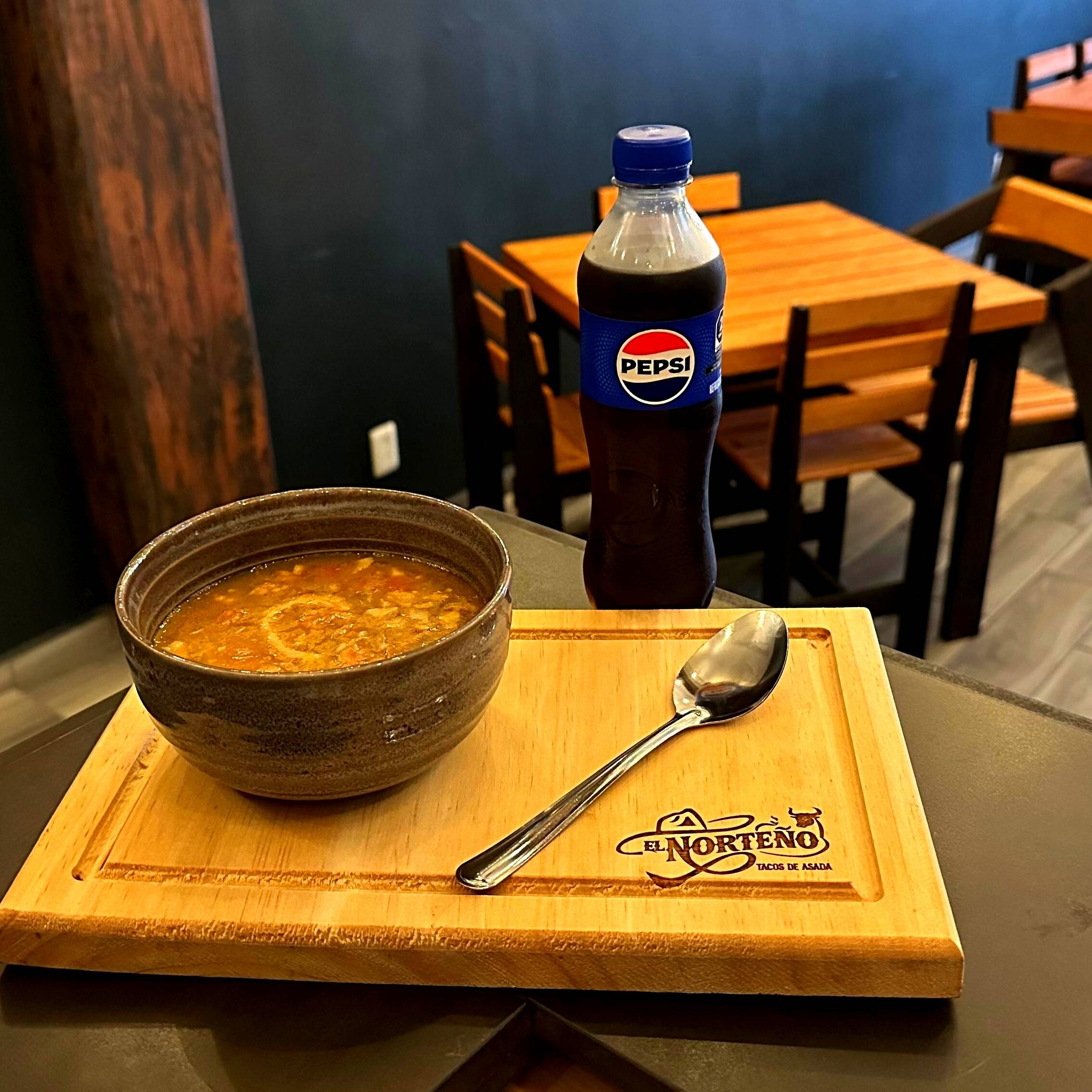 Frijoles Charros, Taco Campechano y Refresco 🫠🫠