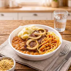 ARROZ FEIJAO 2 ACOMPANHATES, BIFE