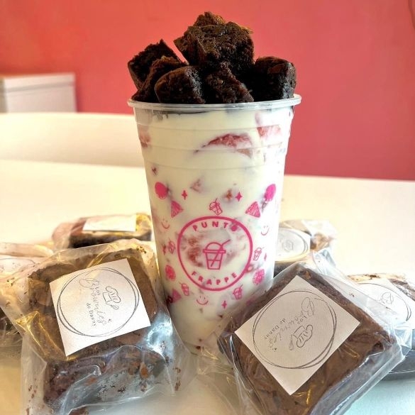 Fresas con Crema y Brownie 1/2 Lt