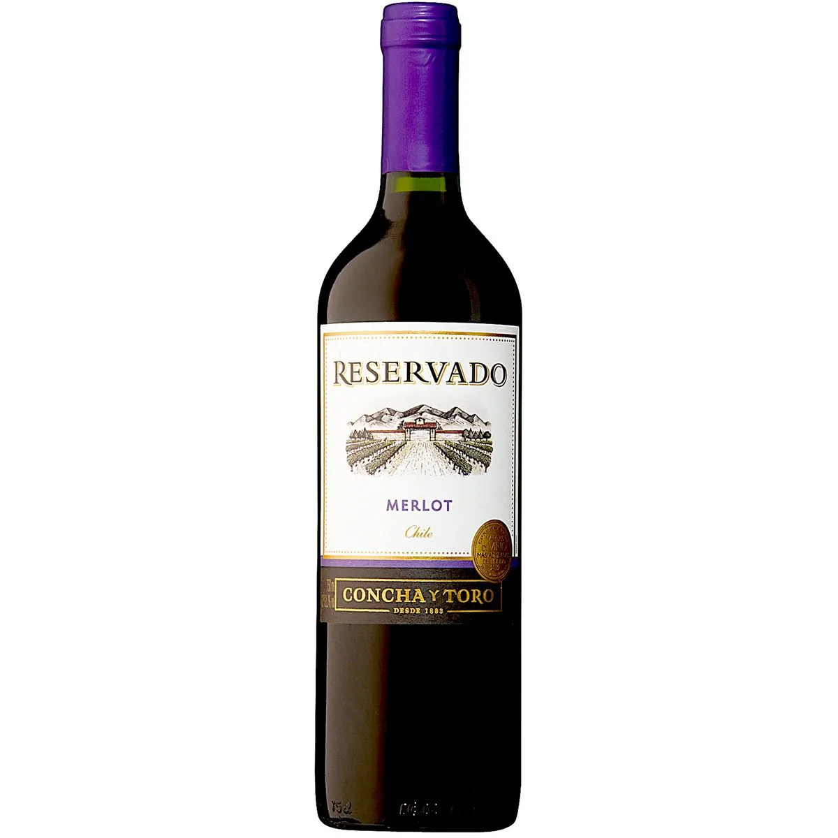 Bebida Vinho Chileno Concha Y Toro Reservado Merlot Tinto 750ml