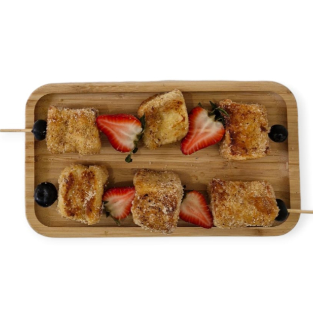 Brochetas de Pan Francés