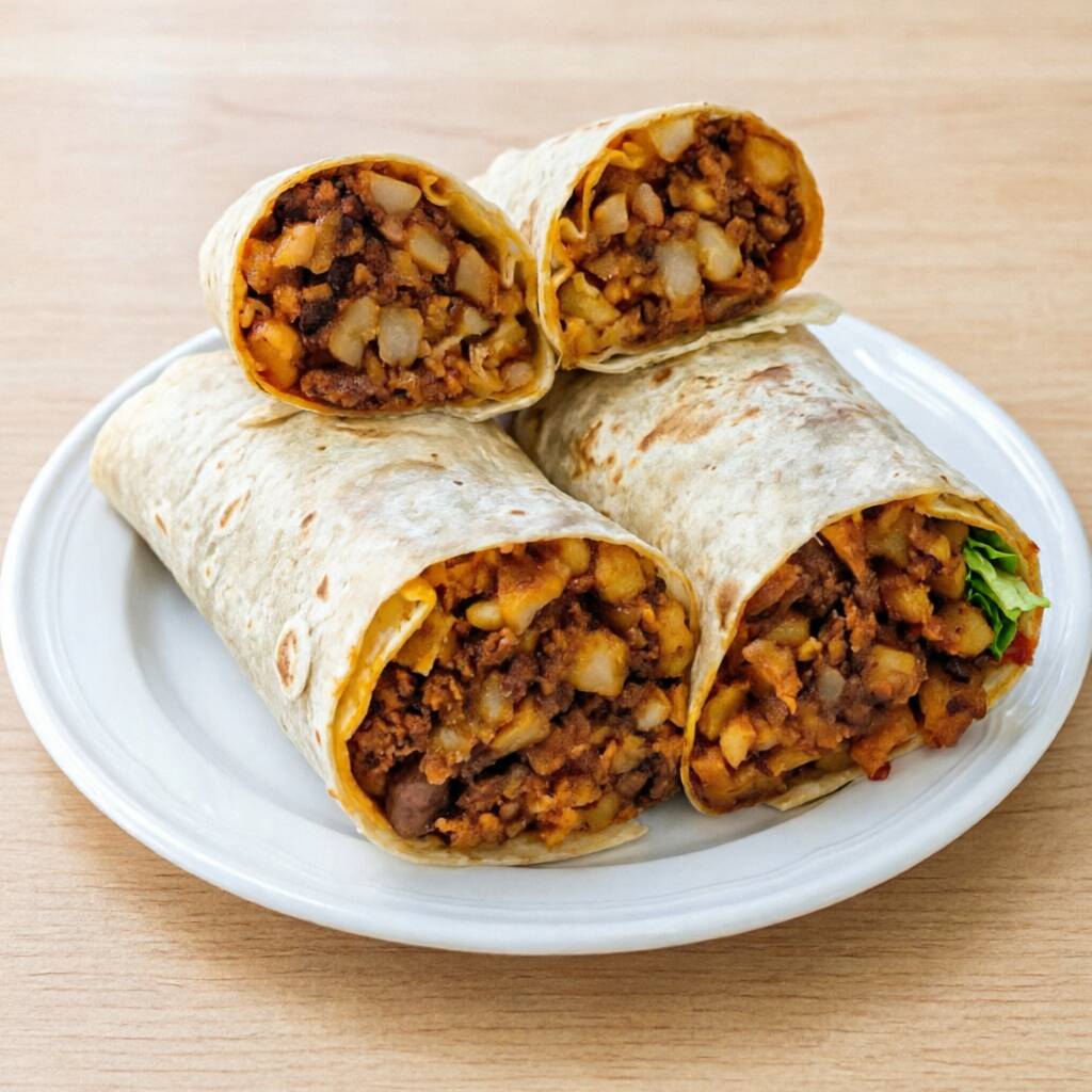 BURRO DE PAPAS CON CHORIZO