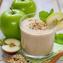 Licuado de manzana y avena500 ml Leche almendras