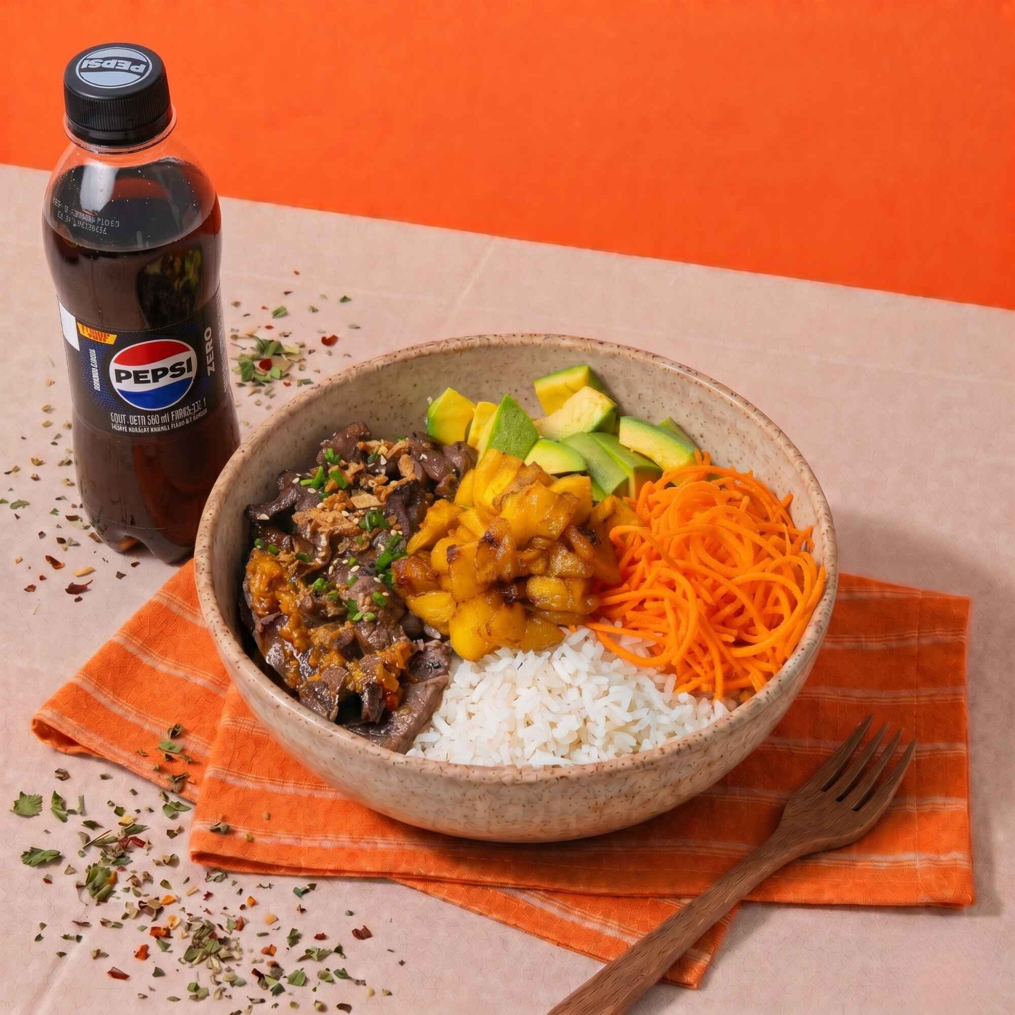 Combo Menú Res Teriyaki Bowl