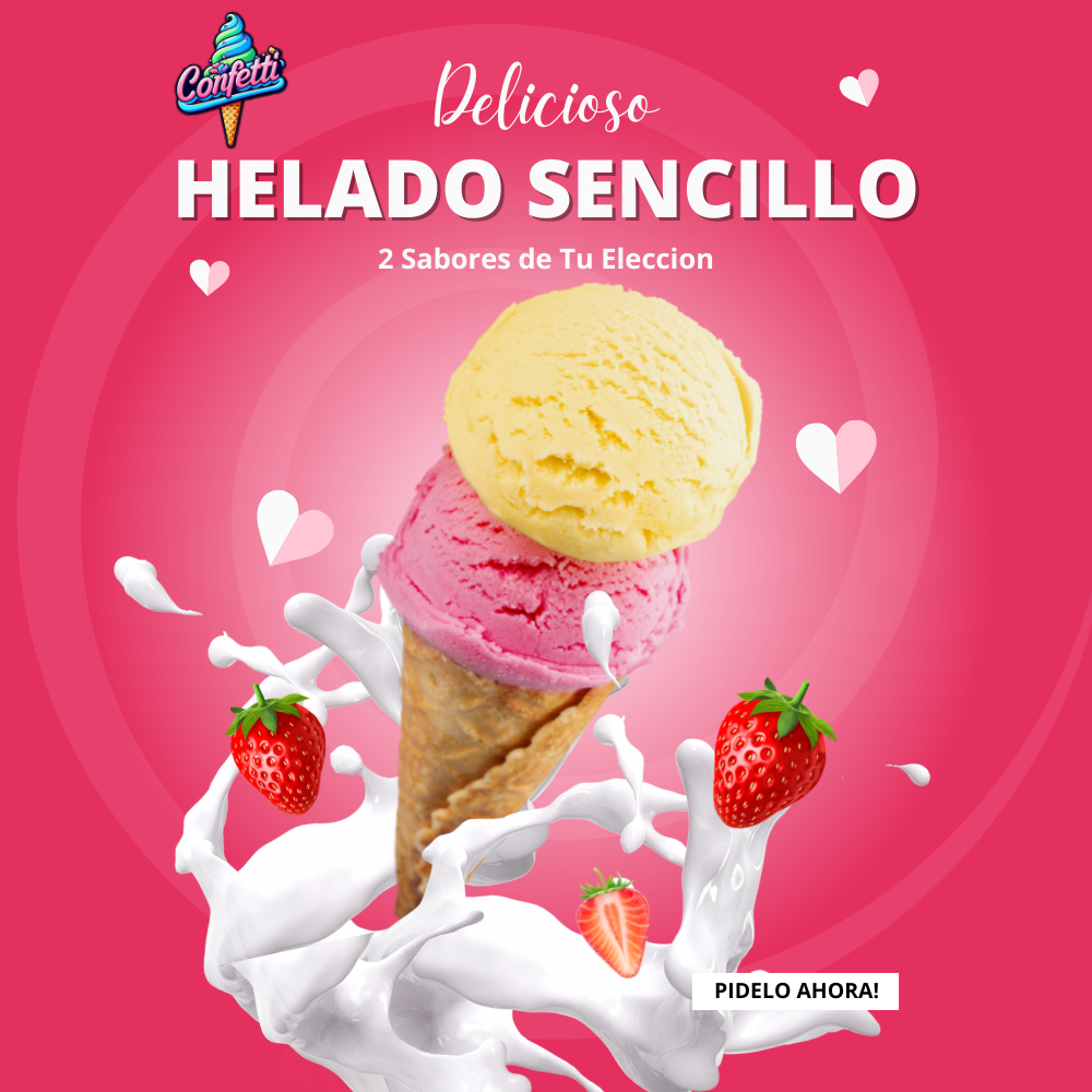 Helado Sencillo (En Vaso)