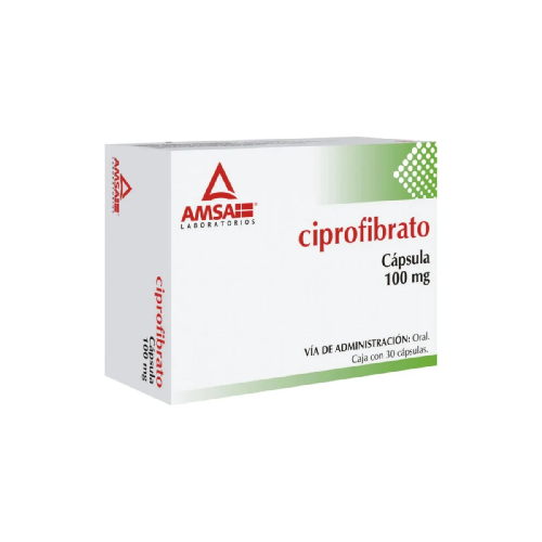 Ciprofibrato 100 Mg Caja con 30 Tabletas Amsa