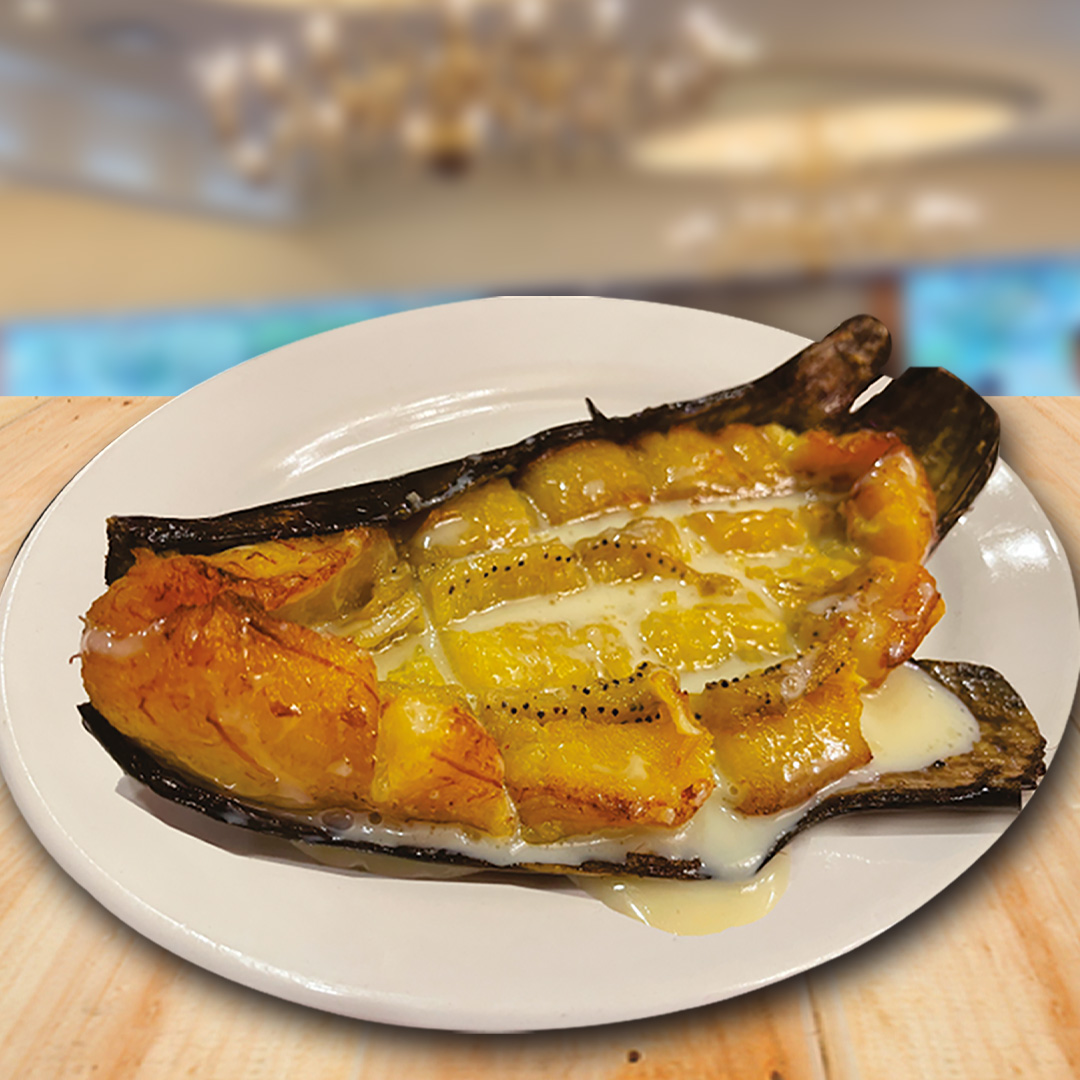 Plátano con Lechera