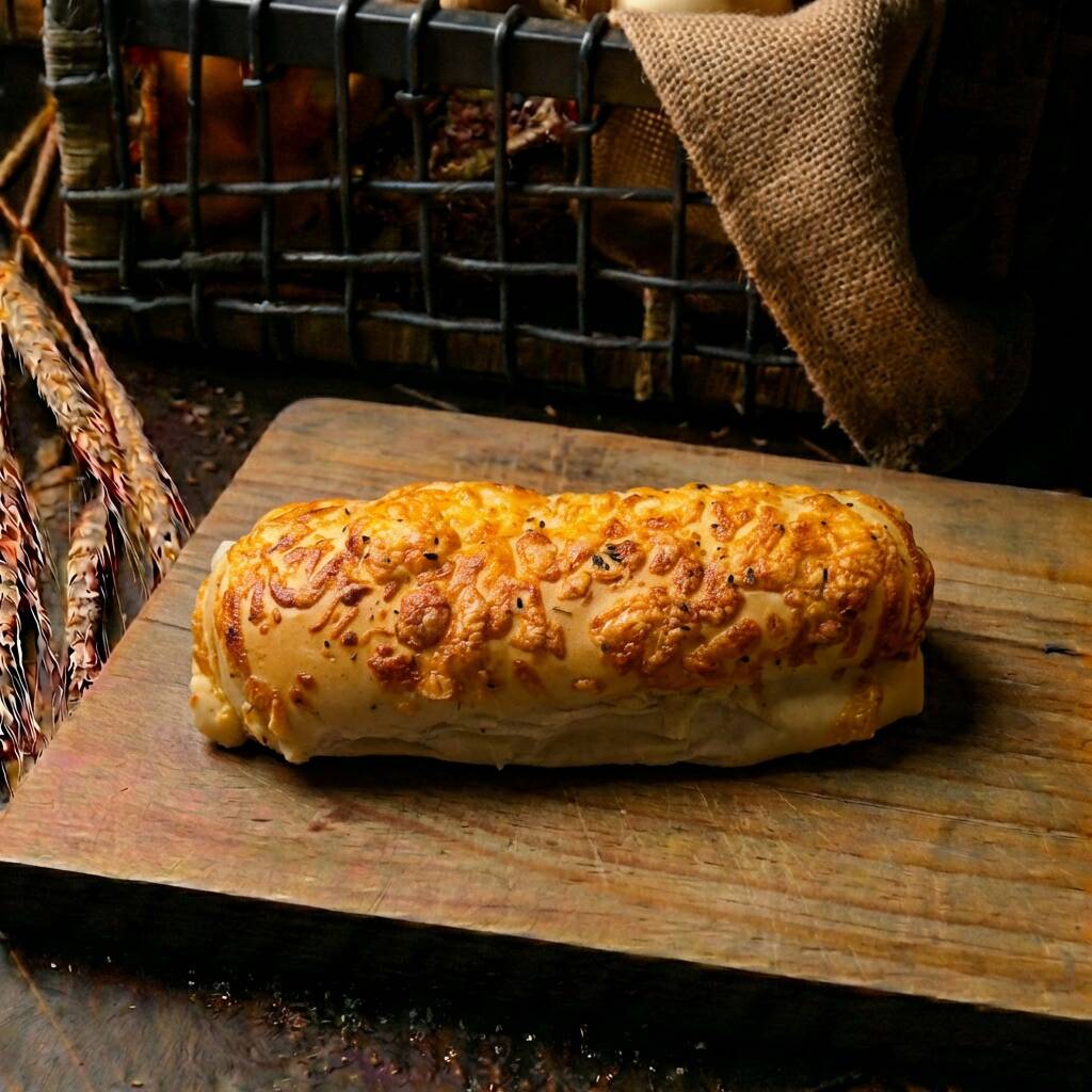 Pão de Provolone (unidade) Pão com pedacinhos de queijo provolone derretido, formando uma casquinha dourada e aromática. Perfeito para saborear no café ou acompanhar frios.