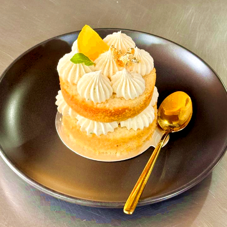 Pastel Individual De Limon Con Frambuesa