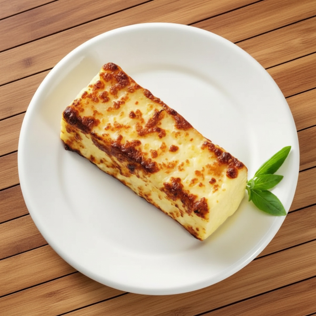 Queijo coalho grelhado, perfeito para os amantes de queijo.